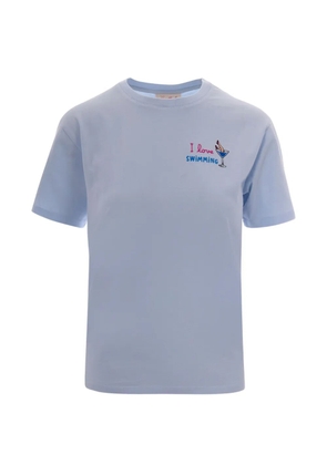MC2 Saint Barth Emilie embroidered cotton T-shirt - Blue
