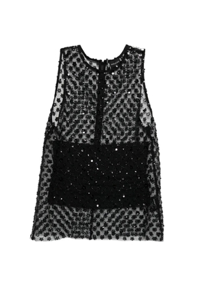 HERSKIND Jan sequin-embellished top - Black