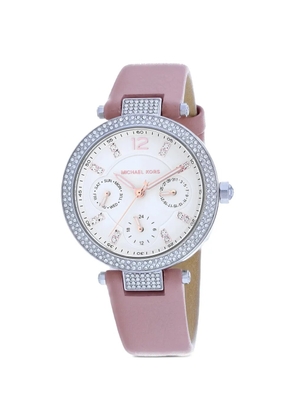 Michael Kors Parker crystal-embellishment 34 mm watch - White