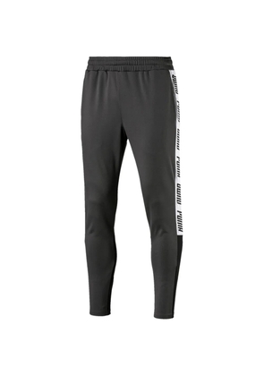 PUMA logo-lettering track pants - Black