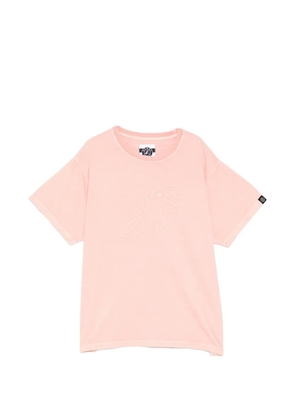 SPORT b. by agnès b. dinosaur-embroidered short-sleeves T-shirt - Pink