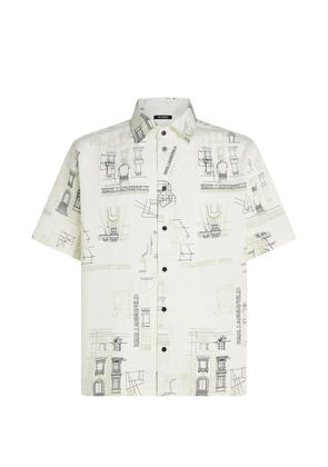 Karl Lagerfeld Rue St-Guillaume printed shirt - Neutrals