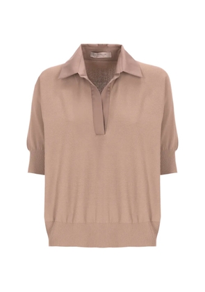 D.Exterior short sleeve polo shirt - Brown