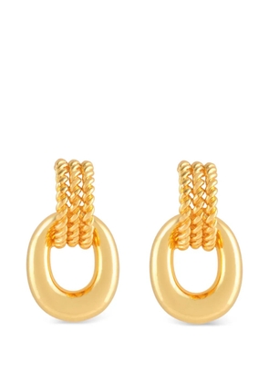 Celine Pre-Owned 1990s double-hoop earrings - Gold