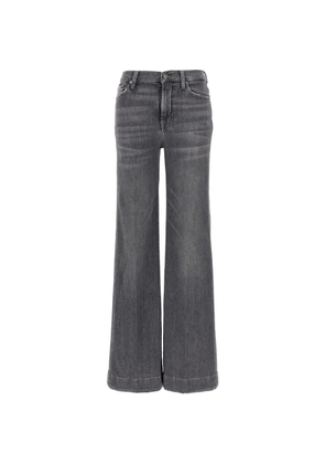 Seven high-waist five-pocket jeans - Grey