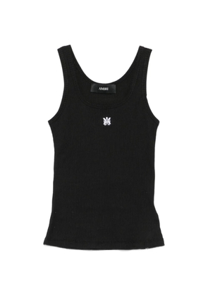 AMIRI logo-embroidered scoop-neck tank top - Black