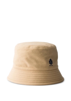 Prada Old piqué bucket hat - Neutrals