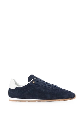 Tommy Hilfiger suede logo-motif sneakers - Blue