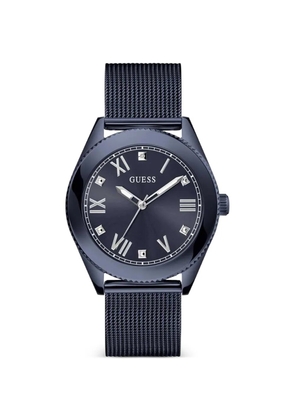 GUESS USA Noble mesh-strap 44mm watch - Black