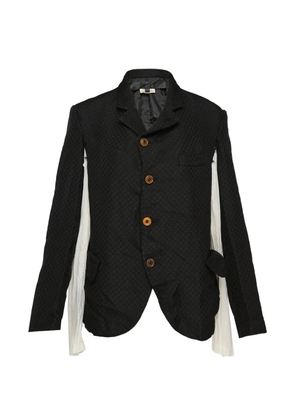 Comme Des Garçons Comme Des Garçons single-breasted blazer - Black