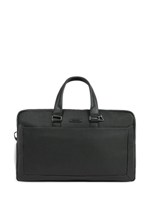 PIQUADRO logo-plaque duffel bag - Black