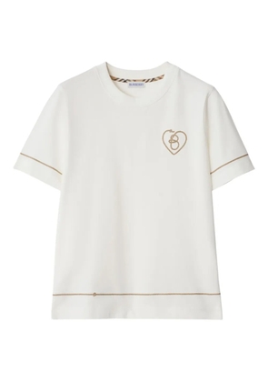 Burberry B Heart-logo cotton T-shirt - White