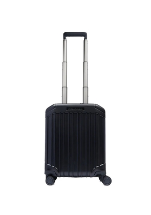 PIQUADRO ribbed carry-on suitcase - Black