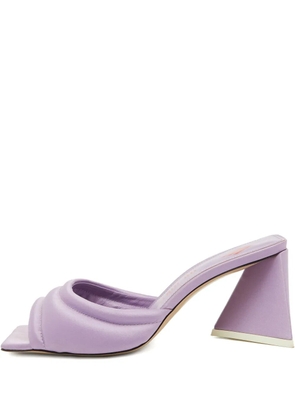 The Attico 2024 70mm Devon mules - Purple