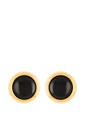 Monet Pre-Owned 1980s lucite round clip-on earrings - Gold