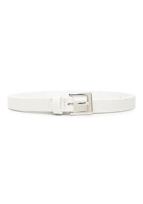 P.A.R.O.S.H. grained leather belt - White