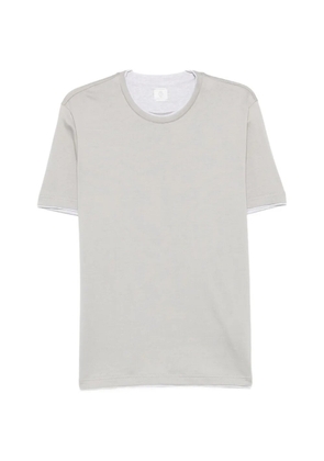 Eleventy contrast-trim short-sleeve T-shirt - Grey