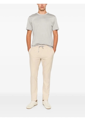 Eleventy contrast-trim short-sleeve T-shirt - Grey