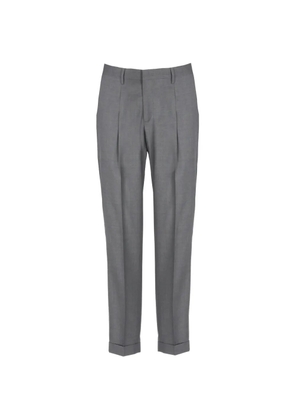 Briglia 1949 pleated turn-up trousers - Grey