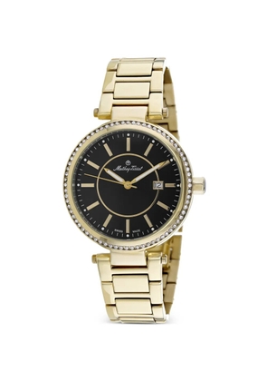 Mathey Tissot Classic crystal-embellished 39mm watch - Black