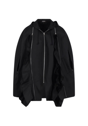 Comme des Garçons Homme Plus ruffled zip-detail jacket - Black