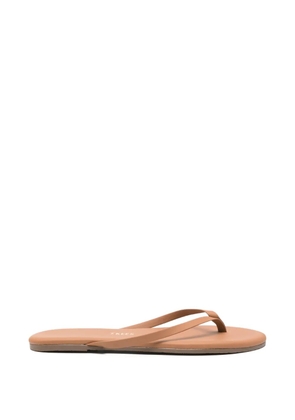 Tkees Foundations Matte leather flip-flops - Neutrals
