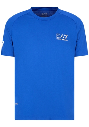 Ea7 Emporio Armani logo-print T-shirt - Blue