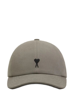 AMI Paris Ami de Coeur embroidery cap - Grey