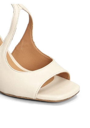 Gisel Moire Kelly cut-out sandals - Neutrals