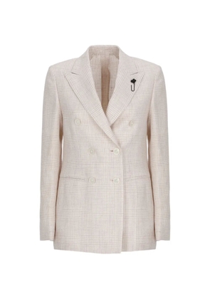 Lardini double-breasted blazer - White