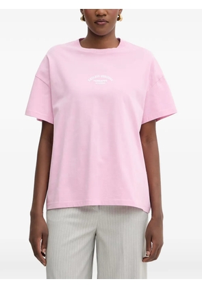 Patrizia Pepe logo-print drop-shoulder t-shirt - Pink