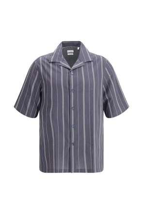 Brunello Cucinelli striped short-sleeve shirt - Blue