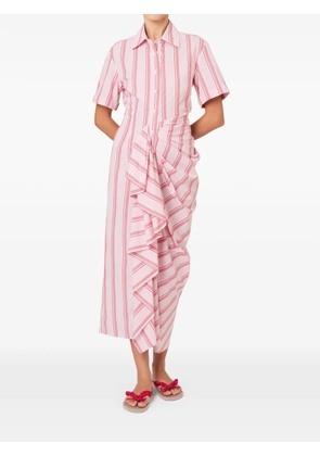 Rosie Assoulin ruffled shirt dress - Pink
