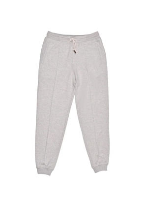 Brunello Cucinelli drawstring cashmere track pants - Grey