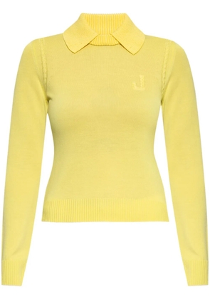 Jacquemus logo-embellished jumper - Yellow