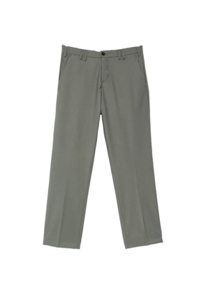 Les Hommes Urban pressed-crease tailored trousers - Green