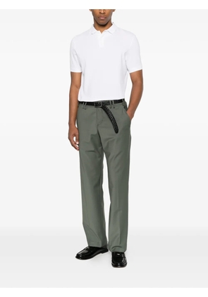 Les Hommes Urban pressed-crease tailored trousers - Green