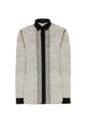 TOM FORD lace long-sleeve shirt - Neutrals