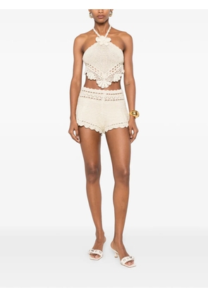 Retrofete Isaure crochet top - Neutrals