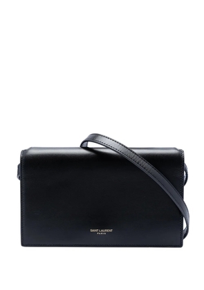 Saint Laurent Pre-Owned 2023 Smooth Calfskin Monogram crossbody bag - Black