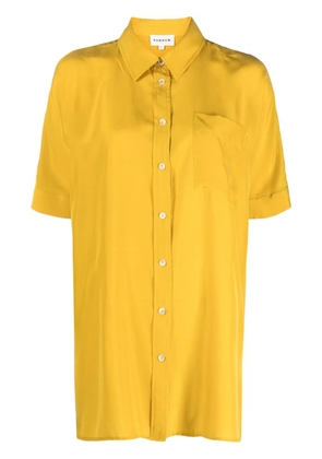 P.A.R.O.S.H. short-sleeve silk shirt - Yellow