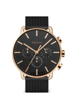 OBAKU Havn 42mm watch - Black