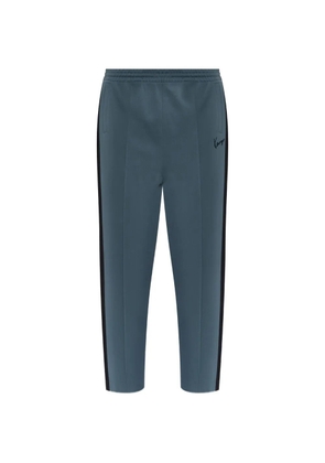 Kenzo logo-embroidered side-stripe track pants - Blue