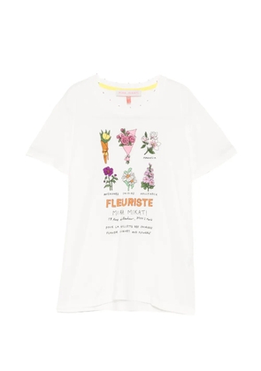 Mira Mikati floral-print T-shirt - White