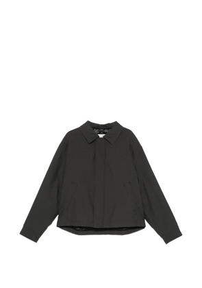 MM6 Maison Margiela logo-embroidered concealed-fastening jacket - Grey