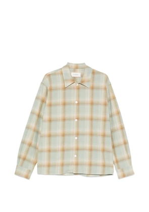 Second/Layer Logan ombre checked shirt - Green