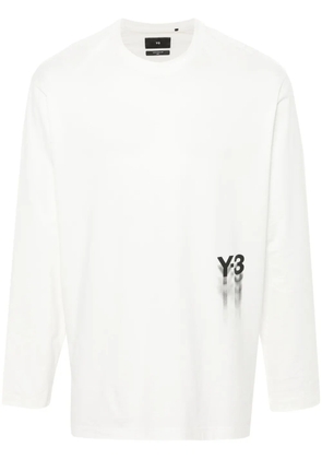 Y-3 GFX logo-printed cotton T-shirt - Neutrals