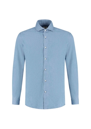 Luigi Borrelli button-down long-sleeved shirt - Blue