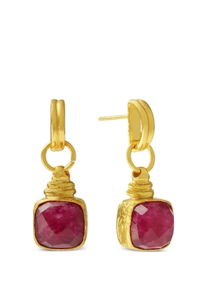 Ottoman Hands Eleanor ruby-embellished earrings - Gold