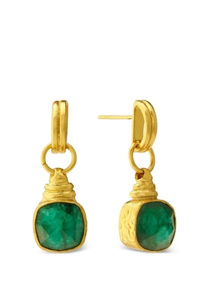 Ottoman Hands Eleanor emerald drop earrings - Gold
